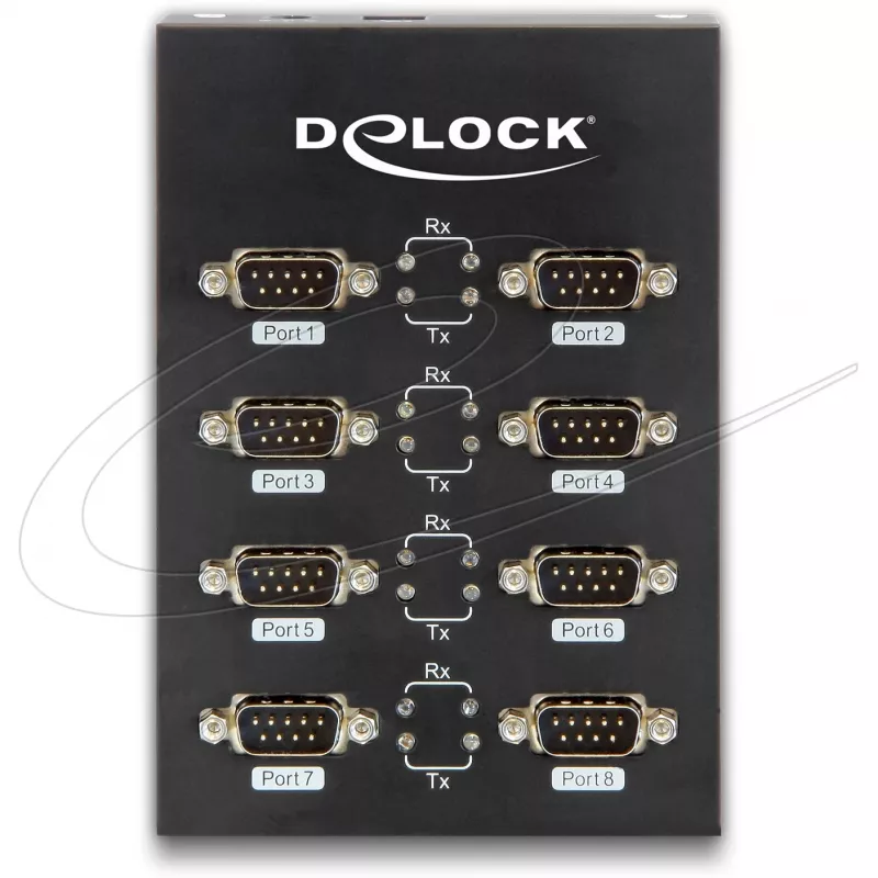 DeLock USB2.0 do 8 x Adapter szeregowy - Adapter szeregowy - USB2.0 - RS-232 - 8 portów (61860)