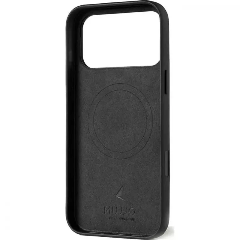 Mujjo Full Leather Case Etui na iPhone 17 Pro Max czarny