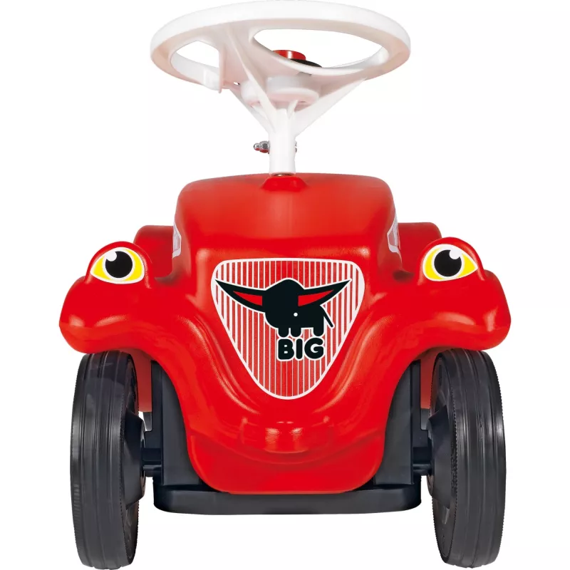 Samochodzik jeździk Simba-Dickie BIG Bobby Car Classic czerwony z cichymi kółkami i zestawem do pielęgnacji obuwia