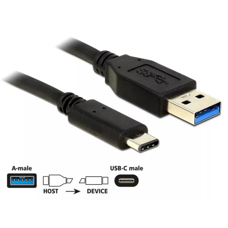 Kabel USB DeLOCK 1m USB3.1-C/USB3.1-A 83870