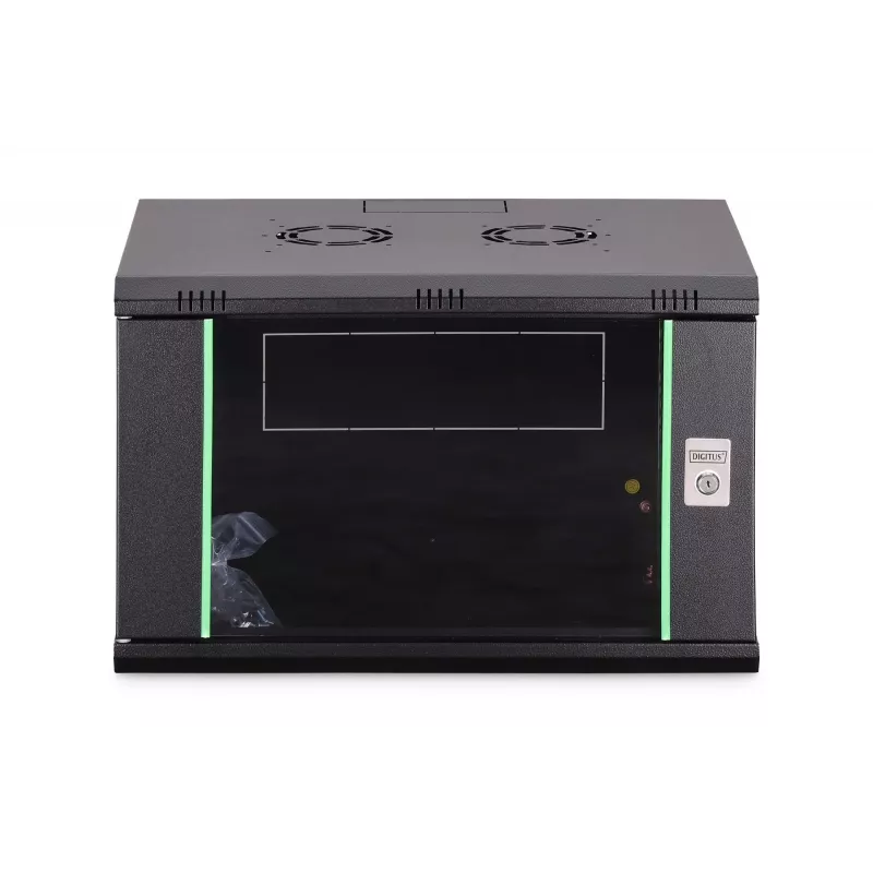 Naścienna szafa rack 19 cali DIGITUS Dynamic-N DN-37101 — 7U, 600x450 mm, IP20, zamek na klucz, niezmotowany