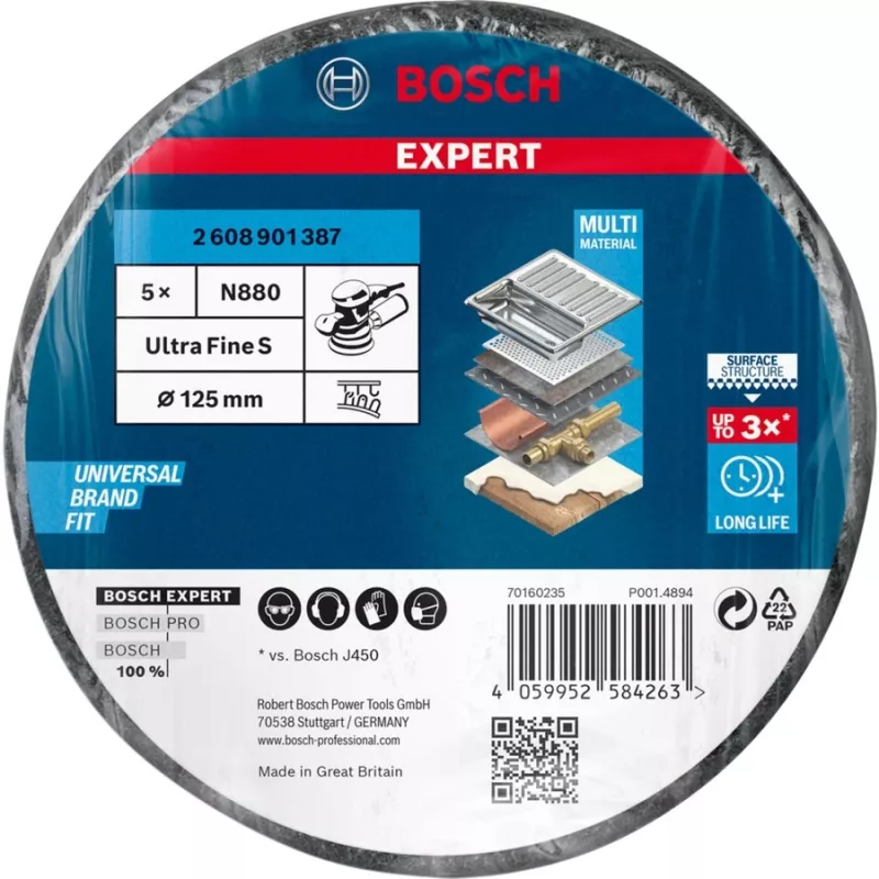Bosch N880 Krążek ścierny do metalu, farby, stali nierdzewnej, stali