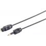 Kabel audio optyczny ShiverPeaks 69012-1.0 Toslink (kwadratowy) na 3,5 mm, 1,0 m, tulejka 2,2 mm