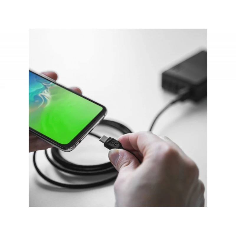 Kabel USB zielony Cell KABGC22 USB 2.0 1,2 m USB A USB C czarny