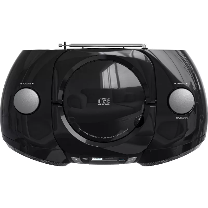 Przenośny odtwarzacz DAB+ CD/MP3/USB/SD Bluetooth SENCOR SPT 6510DB — DAB+, Bluetooth 5.3, 16 W RMS, CD/USB/SD, ekran LCD 2,4 cala
