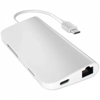 Satechi USB-C Multiport Adapter 8K z Ethernet V3 space grey (ST-P8KEM)