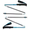 Kijki trekkingowe Distance Carbon Z, sprzęt fitness antracytowy/niebieski, 1 para, 105 cm
