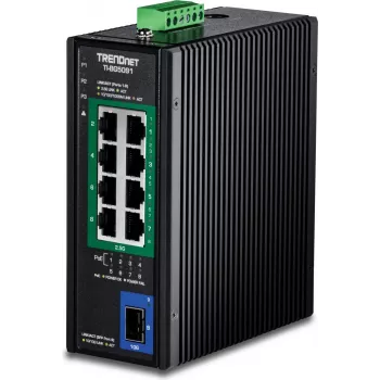 TRENDnet TI-BG5091 - Wersja v1.0R - Przełącznik - przemysłowy - 8 x 10/100/1000/2.5G (PoE++) (TI-BG5091)