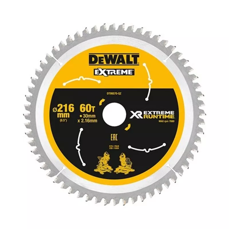 Tarcza tnąca DeWALT XR FlexVolt 216 mm x 30 mm 60T