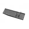 Przewodowa klawiatura pełnowymiarowa NATEC NKL-1507 USB QWERTY US International szaro-czarna, 105 klawiszy, klawiatura numeryczna