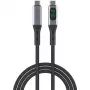 Kabel USB 4smarts 541438 USB4 Gen 2x2 1,5 m USB C Czarny Szary