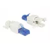 Złącze przewodowe RJ-45 DeLOCK 86417 niebiesko-białe