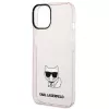 Karl Lagerfeld KLHCP14MCTRI Iphone 14 Plus / 15 Plus 6.7 Hardcase różowy / różowy przezroczysty etui z kotką Choupette