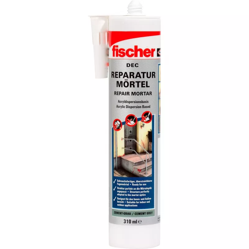 Reparaturmörtel DEC ZEG zementgrau grau, 310ml Kartusche