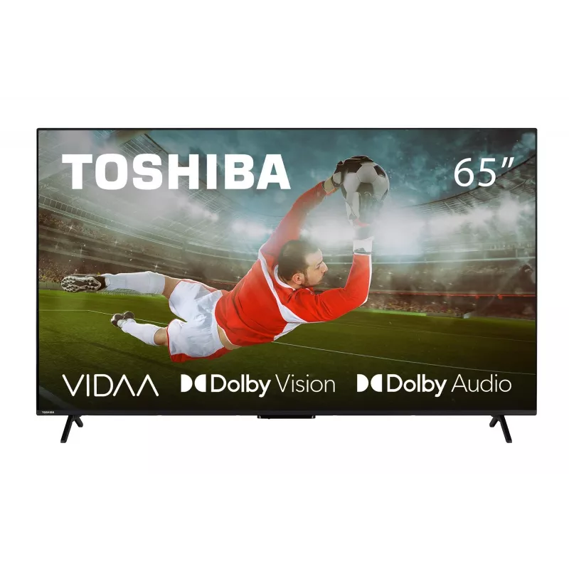 TV Toshiba 65UV2463DG 65 cali (165,1 cm) 4K Ultra HD DLED Smart TV, 3840×2160, VIDAA, Wi‑Fi, 300 cd/m², Czarny