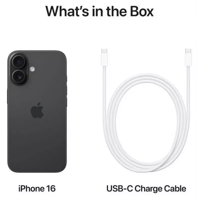 Smartfon Apple iPhone 16 6,1 cala 128 GB czarny