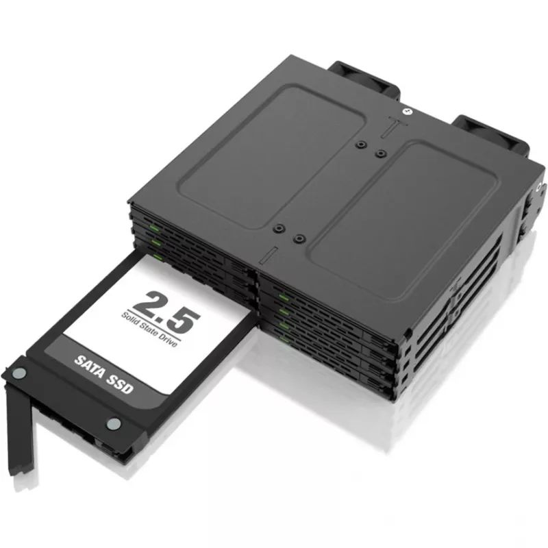 Kieszeń mobilna Icy Dock MB038SP-B na 8 dysków SATA/SAS 2,5 cala, mieści się w 1 zatoce 5,25 cala