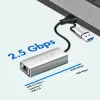 Adapter Ethernet USB-A/-C do 2,5G, szary