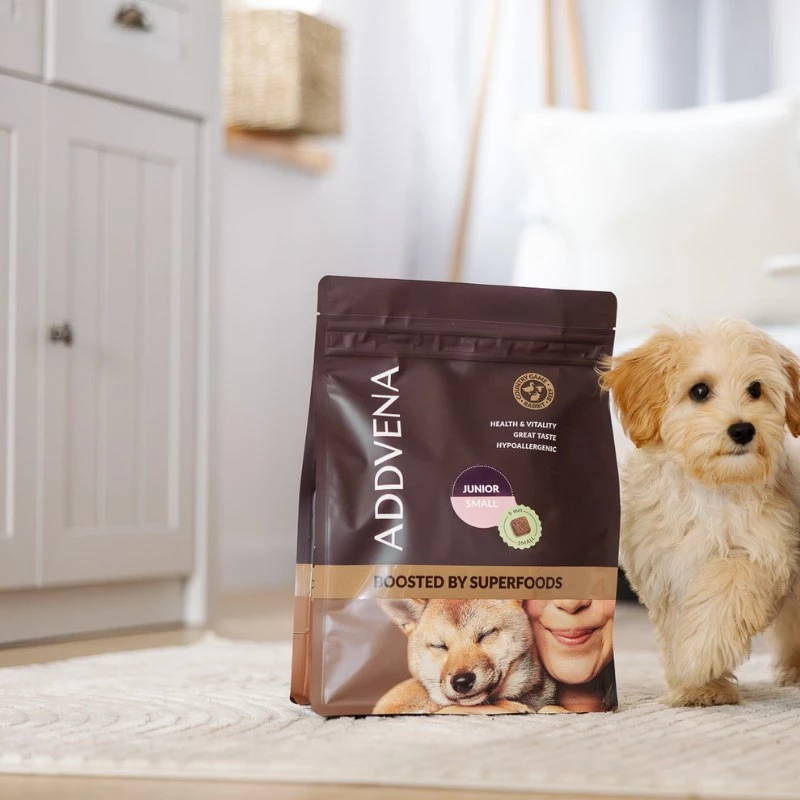 ADDVENA Boosted by superfoods Junior Small Beef - sucha karma dla psa - 2,5kg