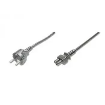 Assmann Kabel zasilający. Schuko - C5 M/F. 1,2 m. H05VV-F3G 0,75 mm². czarny (AK-440115-012-S)