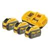 Zestaw baterii i ładowarki DeWalt DCB118X3 — akumulator Li‑Ion 9 Ah z ładowarką