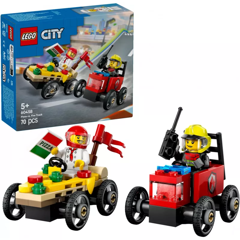 LEGO CITY 60458 Pizza kontra wóz strażacki