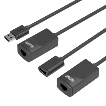 Kabel sieciowy UNITEK Y-UE01001 Stacja dokująca/replikator portów USB 3.0 60 m czarny