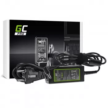 Zasilacz zielony Cell AD40P 45W do laptopów, 19V 2.37A, AC-to-DC, wejście 100–240V, czarny