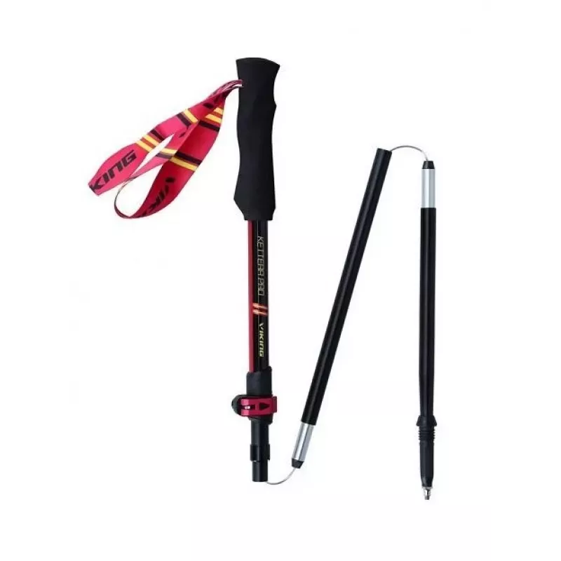 Kijki trekkingowe Viking Kettera Pro Lady — damskie kijki trekkingowe, regulowane, para, czarny/fuksja