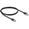 DeLOCK 64263 Hub USB Typ-A 5000 Mbit/s Czarny