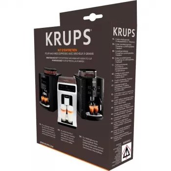 Tabletka czyszcząca KRUPS XS5300 do ekspresu do kawy, 10 szt., w zestawie 2 środki odkamieniające, wkład filtrujący
