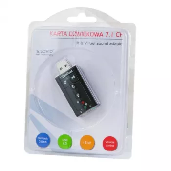 Karta dźwiękowa Savio AK-01 7.1 kanałów USB