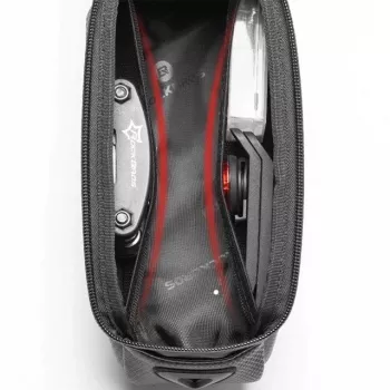 Rockbros B68-1 Torba na ramę rowerową Kieszeń na telefon 1,7 l Czarna