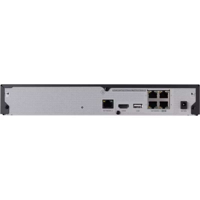 Sieciowy rejestrator wideo - 4 kanały IP - H.265 - 40 Mb/s - HDMI - przełącznik PoE - bez HDD