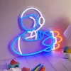 Dekoracyjne światło neonowe MANTA SNL90MT Style Neon Lights — motyw Astronauty na Rakiety