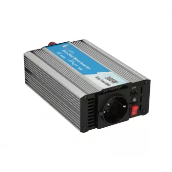 Przetwornica napięcia Extralink OPIP-300W 12V 300W czysty sinus, obudowa aluminiowa, aktywne chłodzenie