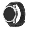 Nylonowy pasek sportowy FIXED QuickFit 22 mm do Garmin, ciemnoszary, nadgarstek 160–210 mm