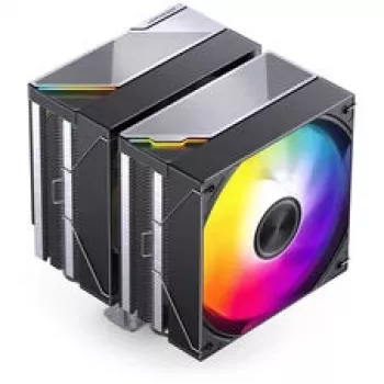 Chłodzenie procesora Jonsbo CA80 Dual-Tower, 2×120mm wentylatory PWM, ARGB, czarny