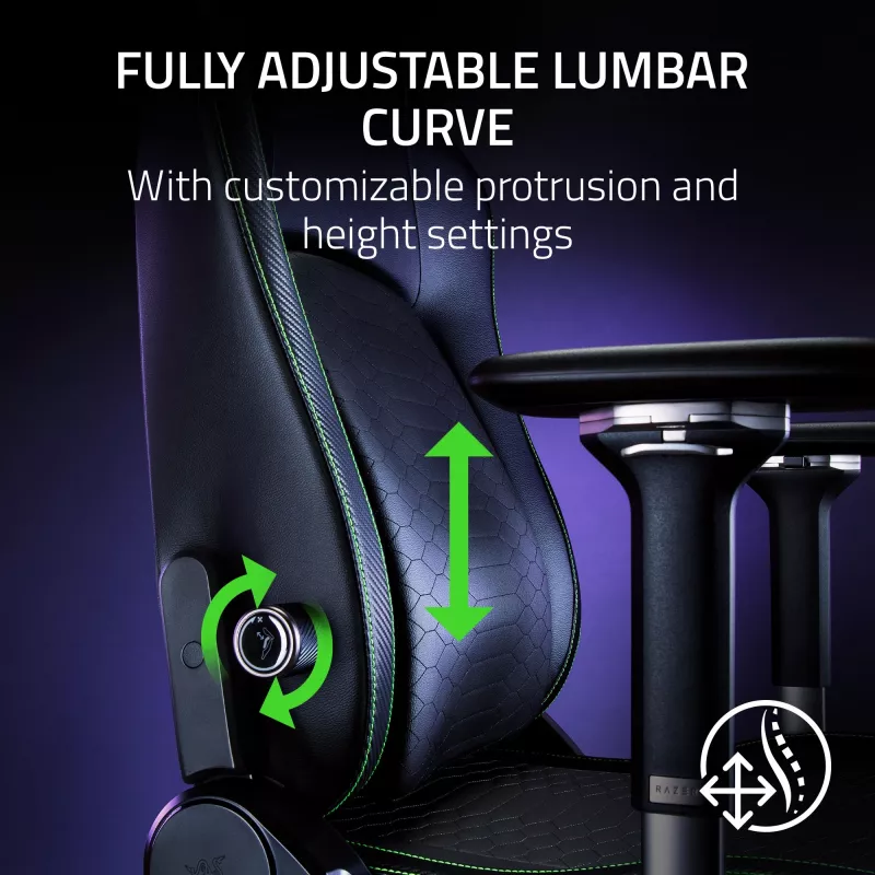 Fotel gamingowy Razer Iskur V2 Wyściełane siedzisko Czarny