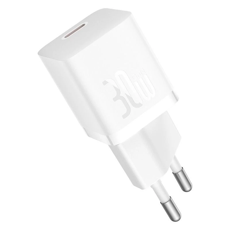 Ładowarka sieciowa Baseus P10110902213-01 USB-C GaN5 mini 30W, biała