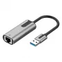 Vention USB 3.0-A – adapter Gigabit Ethernet szary 0,15 m, stop aluminium