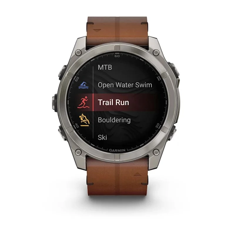 Garmin Fenix 8 3,56 cm (1,4 inch) AMOLED 51 mm cyfrowy 454 x 454 pikseli ekran dotykowy tytanowy Wi-Fi GPS (satelitarny)