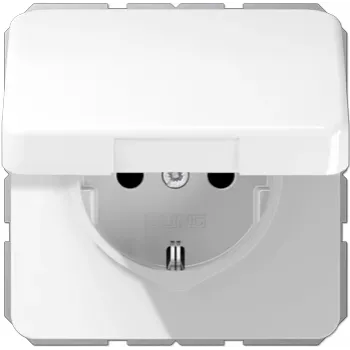 Puszka podtynkowa JUNG CD 1520 BFKIKL WW — podtynkowa puszka elektryczna do gniazdka typu F (Schuko), biała