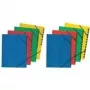 herlitz Skoroszyt rozszerzany easyorga, A4, karton, 12 przegród, niebieski Colorspan-karton, 355 g/m², wewnętrzna czarna tektura manila (10843316)