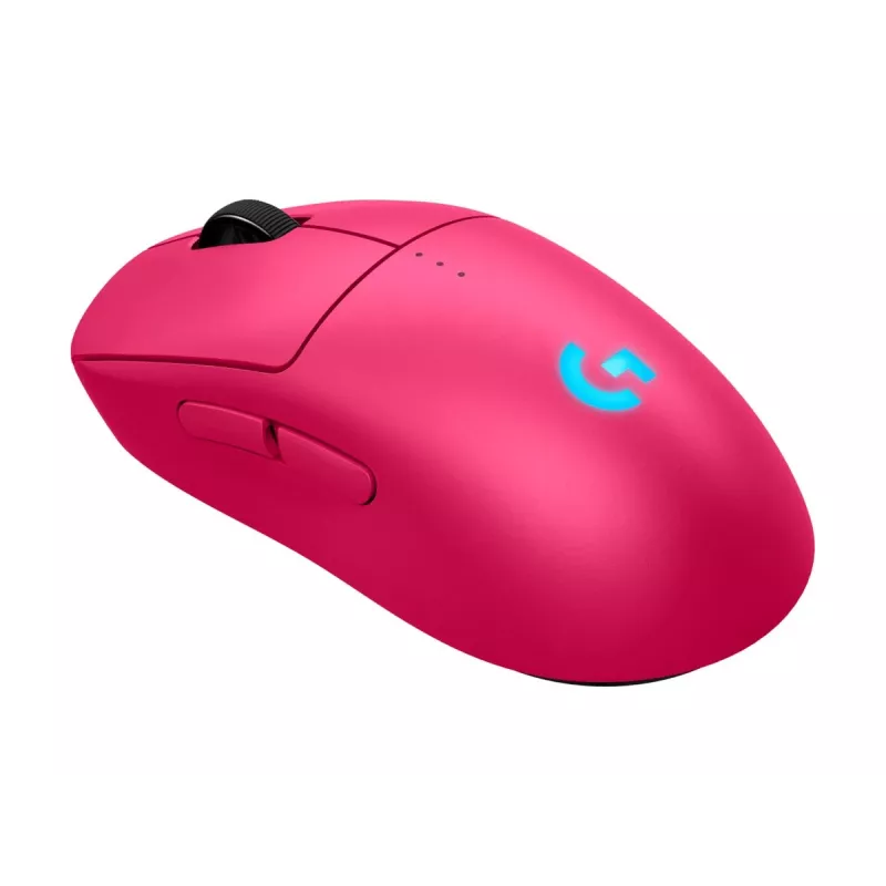 Logitech G PRO 2 - Mysz - Gaming - dla prawo- i leworęcznych - optyczna - 8 przycisków - Bezprzewodowa, Przewodowa - 2,4 GHz, USB - Odbiornik USB Logitech LIGHTSPEED - różowa (910-007310)