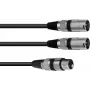 Kabel audio XLR 3-pin 2 x XLR 3-pin czarny Omnitronic 30225203