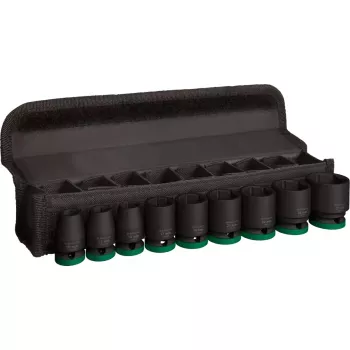 Zestaw kluczy nasadowych udarowych Bosch Powertools PRO 1/2 cala 9-częściowy, czarny