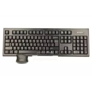 A4Tech 7100N zestaw klawiatury i myszy bezprzewodowej RF QWERTY angielski czarny
