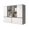 Cama living room furniture set ROCO 19 (4xRO3 + 4xRO6) Biały/Czarny/Biały