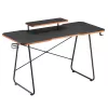 Maclean Scrivania Da Gioco NanoRS Con Ripiano per Monitor Max. 50 Kg Altezza 850 Mm Nero RS170, Tavolo Gaming, Nero